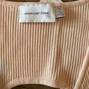 Significant Other Ribbed Knit Maxi Dress